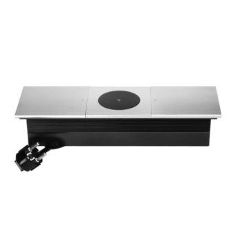 GNIAZDO MEBLOWE 2x2P+Z SCHUKO ORNO OR-GM-9044(GS)/G 2x USB KABEL 1,8m